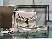 Bvlgari Serpenti Diamond Blast white bag  24*16*6.5cm - 3