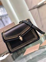 Bvlgari Serpenti Diamond Blast black  bag   24*16*6.5cm - 3