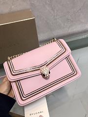 Bvlgari Serpenti Diamond Blast pink  bag   24*16*6.5cm - 4