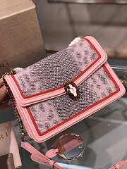 Bvlgari crossbody bag   pink   24*16*6.5cm - 3