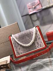 Bvlgari crossbody bag  red    24*16*6.5cm - 2