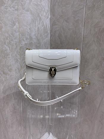 Bvlgari crossbody bag white     22*13*5cm