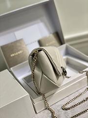 Bvlgari Serpenti Cabocho Mini white bag  chain   17*11*5cm - 3