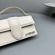 Jacquemus bamnino leather mini white handbag     18*6*7cm - 5