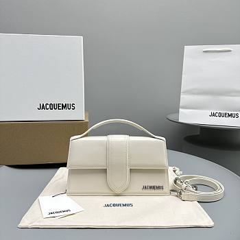 Jacquemus Bambino Bag  white  Leather  24*13*7cm