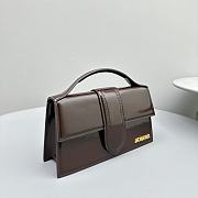 Jacquemus Bambino Bag dark brown Leather 24*13*7cm - 4