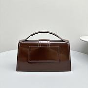 Jacquemus Bambino Bag dark brown Leather 24*13*7cm - 3