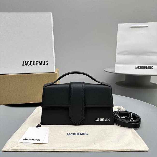 Jacquemus Bambino Bag black  Leather  24*13*7cm - 1