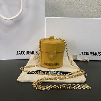 Jacquemus  2108 crossbody yellow  bag   10x9cm