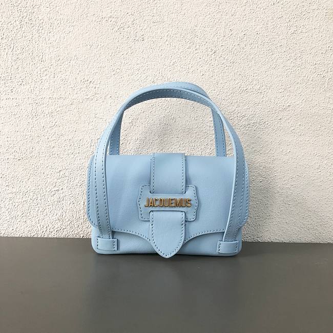 Jacquemus 2103 handle bag  blue   16x10x5cm - 1