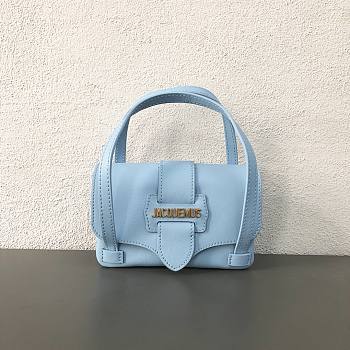 Jacquemus 2103 handle bag  blue   16x10x5cm