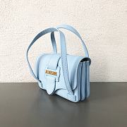 Jacquemus 2103 handle bag  blue   16x10x5cm - 4