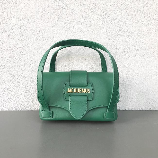 Jacquemus 2103 handle bag green-16x10x5cm - 1