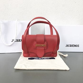 Jacquemus 2103 handle bag red-16x10x5cm