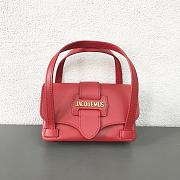 Jacquemus 2103 handle bag red-16x10x5cm - 2