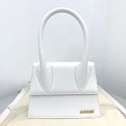 Jacquemus handle bag white  -24x18x10cm - 4