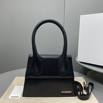 Jacquemus handle bag black  -24x18x10cm