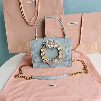 MiuMiu Lady blue bag- 20*14.5 *7cm