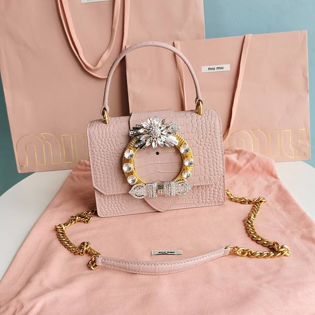 MiuMiu Lady pink  bag- 20*14.5 *7cm - 1