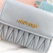 MiuMiu Matelasse blue bag-11X8.5cm - 4