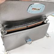 MIUMIU Matelass bag silver -19*4*10cm  - 2