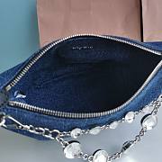 MiuMiu handbag Denim Blue-19*25.5*14*10cm - 4