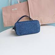 MiuMiu handbag Denim Blue-19*25.5*14*10cm - 3