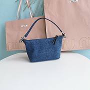 MiuMiu handbag Denim Blue-19*25.5*14*10cm - 2