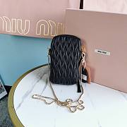 MiuMiu  Matelasse  bag  black chain -17*2.5*9cm - 2