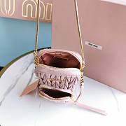 MiuMiu  Matelasse  bag  pink  chain -17*2.5*9cm - 2