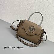 Versace LaMedusa  light brown v306# bag -20*17*8cm - 1