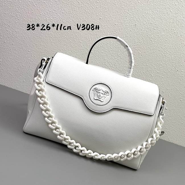 Versace LaMedusa white V308# bag -38*26*11cm - 1