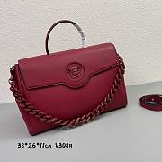 Versace LaMedusa daek red V308# bag -38*26*11cm - 3