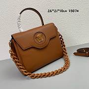 Versace LaMedusa dark brown V307# bag -26*21*10cm - 3