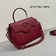 Versace LaMedusa dark red V307# bag -26*21*10cm - 5