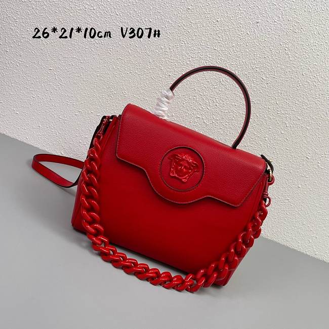 Versace LaMedusa red  V307# bag -26*21*10cm - 1