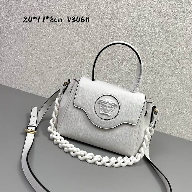 Versace LaMedusa white V306# bag -20*17*8cm - 1