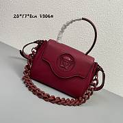 Versace LaMedusa dark red  V306# bag -20*17*8cm - 1