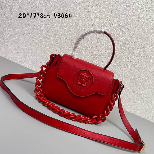 Versace LaMedusa red  V306# bag -20*17*8cm - 1