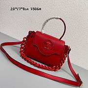 Versace LaMedusa red  V306# bag -20*17*8cm - 1