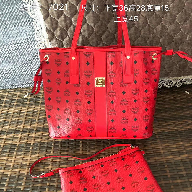 MCM Handbag 7021 red -36*28*15cm - 1