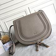 Chloé Marcie Small Saddle Bag gray - 1