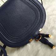 Chloé Marcie Small Saddle Bag dark blue - 2