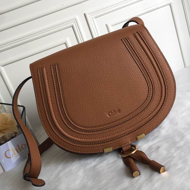 Chloé Marcie Small Saddle Bag brown - 1