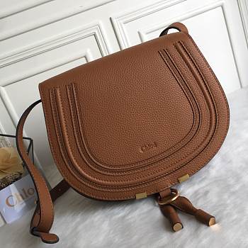 Chloé Marcie Small Saddle Bag brown