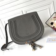 Chloé Marcie Small Saddle Bag dark gray - 1