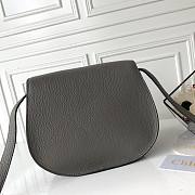 Chloé Marcie Small Saddle Bag dark gray - 5