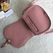 Chloé Marcie Small Saddle Bag dark pink - 3