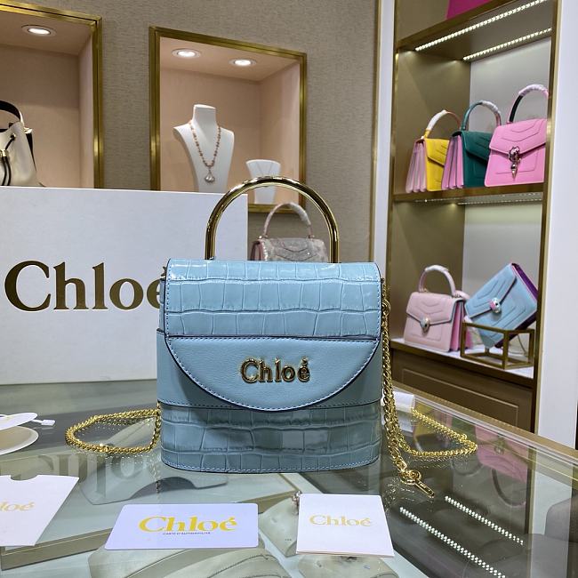 Chloe Aby lock bag blue - 1