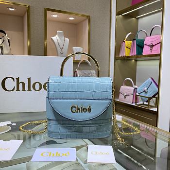 Chloe Aby lock bag blue